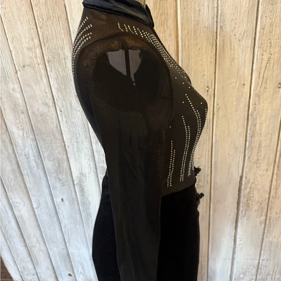 Elegant Black Long Sleeve Dress - Picture 8 of 8